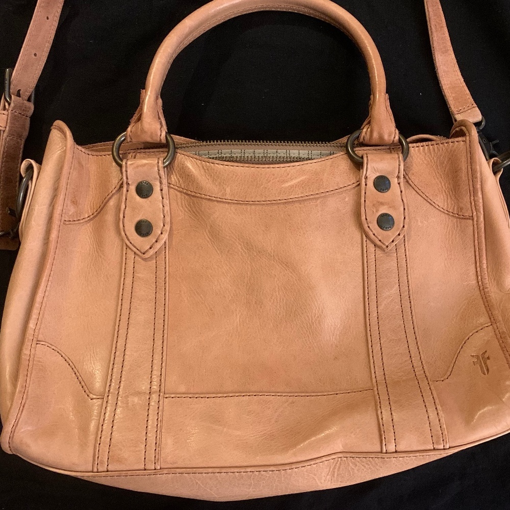 Frye Melissa Satchel Dusty Rose